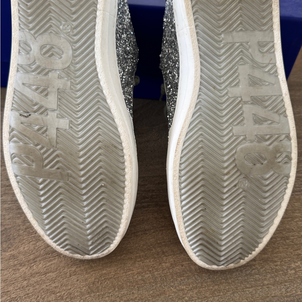 Silver Glitter Sneakers - Picture 5 of 6